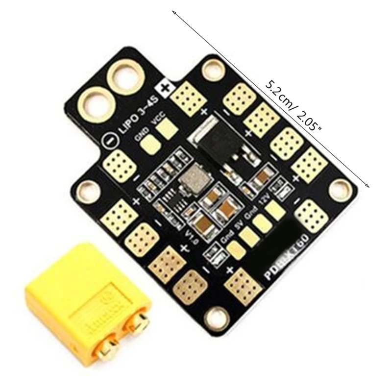 Matek Systems PDB XT60 BEC 5V 12V 2oz Rame per Elicottero FPV Quadcopter Multilitico Shipping