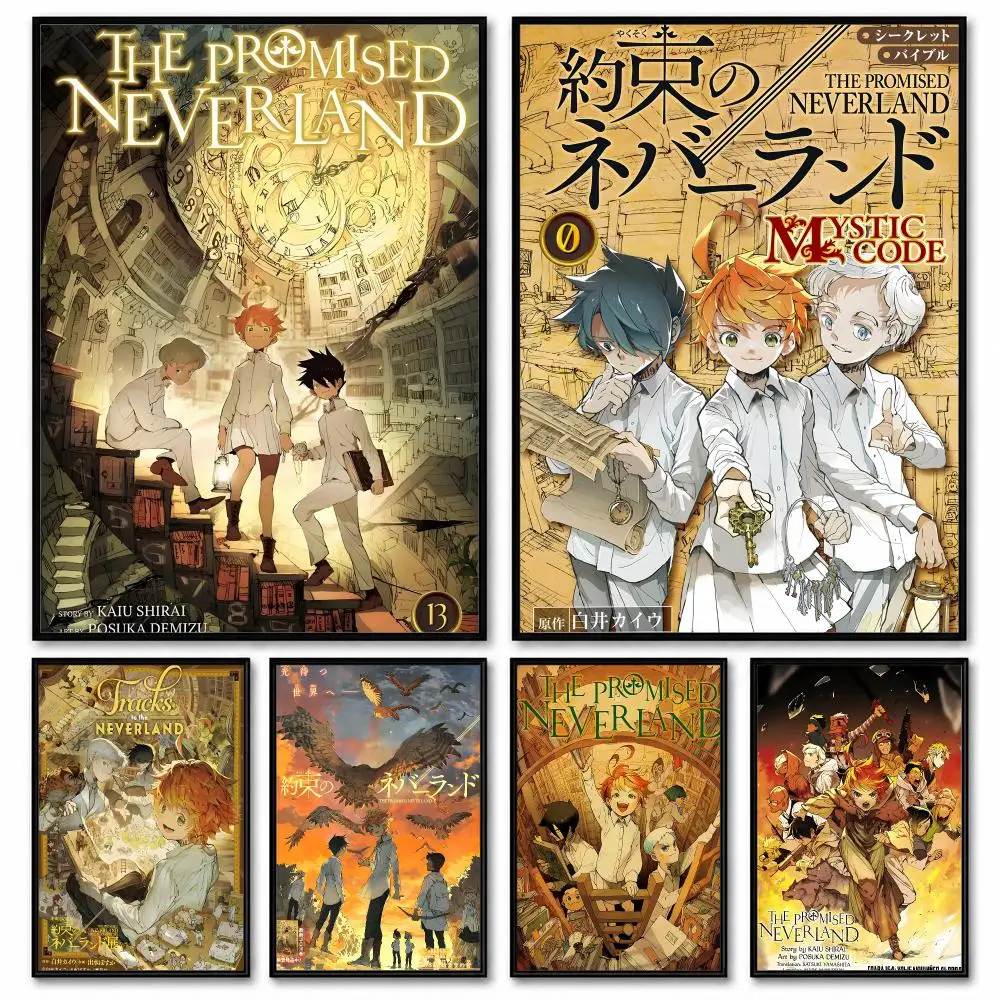 Anime The Promised N-Neverland 2025 FILM Poster Room Decor Home Wall Art Printing Waterproof Garage BedRoom Posters Gift