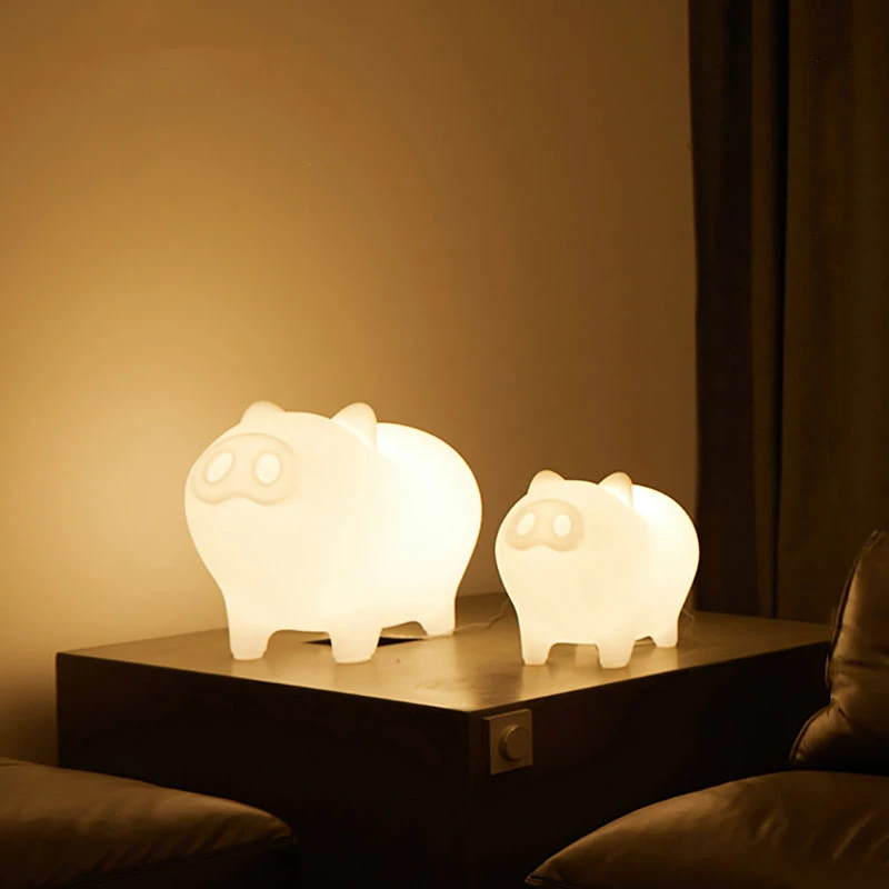 Living Room Furniture Luminous Stool Pig ChairsCreative Children's Chair Birthday Present Bedroom Chairs Cartoon Decorations