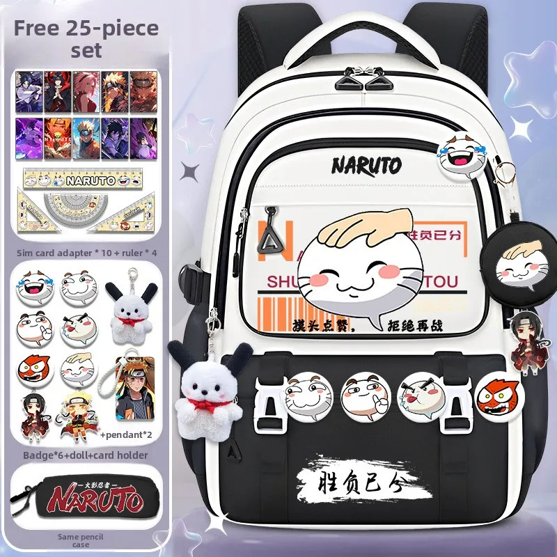 Anime game head pat emoji large capacity new style backpack for elementary and middle school boys ninja anime design