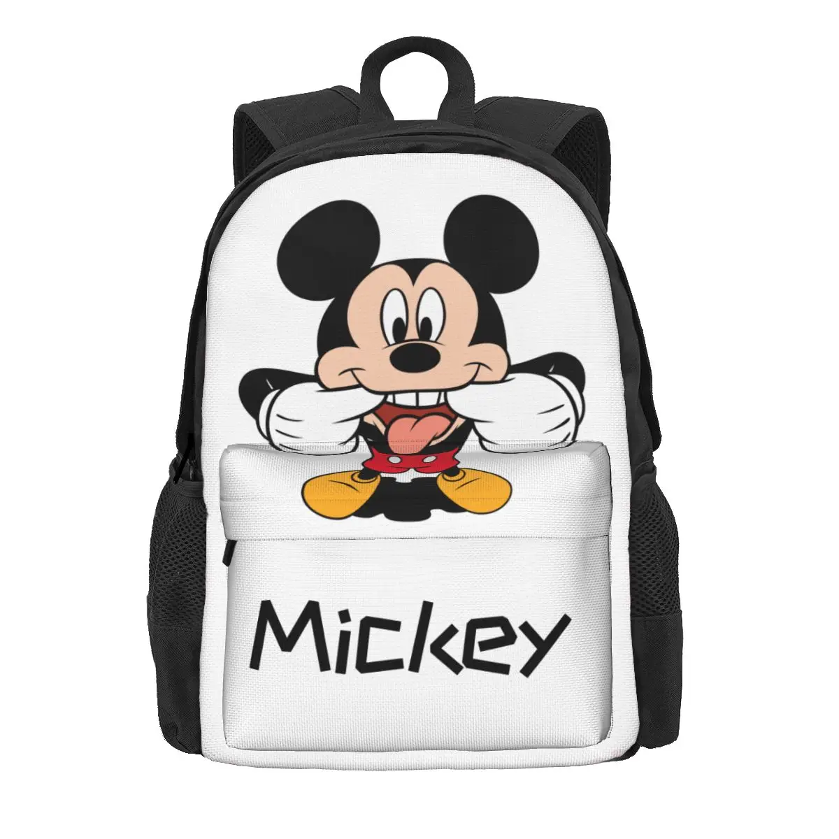 Mickey Mouse Sticking Out Tongue Backpack Mochila 3D Print Classical Student School Bag Laptop Mochila Kid Large Capacity Travel