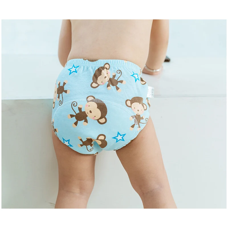 30pc/Lot Baby Diapers Reusable Training Pants for Toddler Washable Cloth Nappy Kids Waterproof Cotton Potty Training Panties