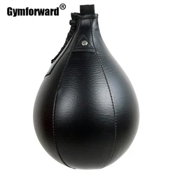 New Professional PU Boxing Speed Balls Punch Bag Pear Sports Punching Bag Fitness Workout MMA Training Equipment Tools Black Red