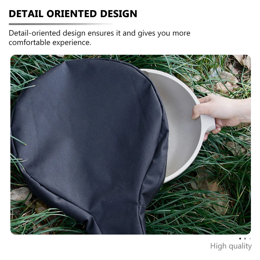 

1pc Outdoor Camping Bag Portable Iron Pan Container Reusable Storage Bag For Cookware Pots Picnic Supplies Multifunctional