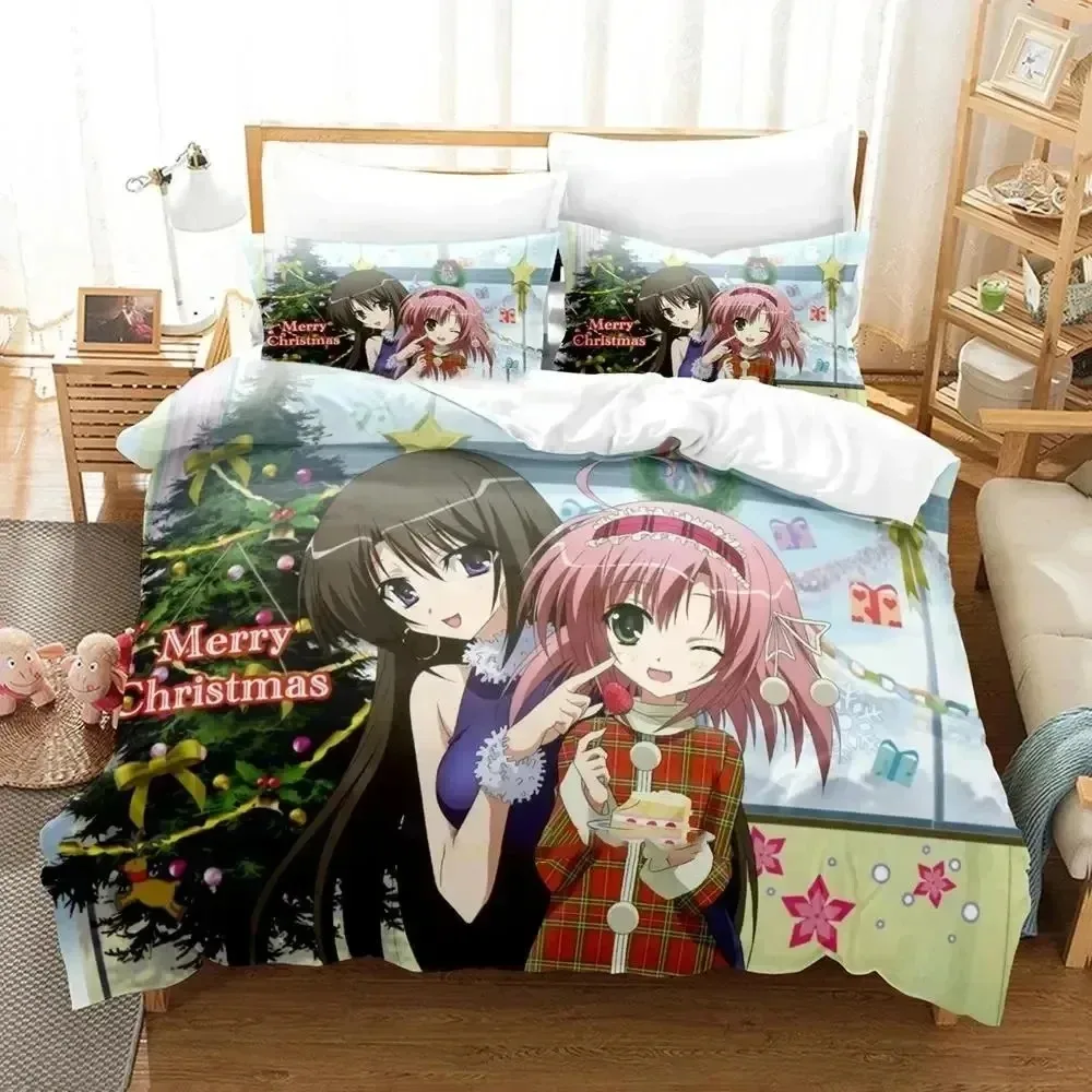 

Student Councils Discretion Seitokai no Ichizon Bedding Set Bedroom Soft Modern Bedspreads Comefortable Duvet Cover Pillowcase