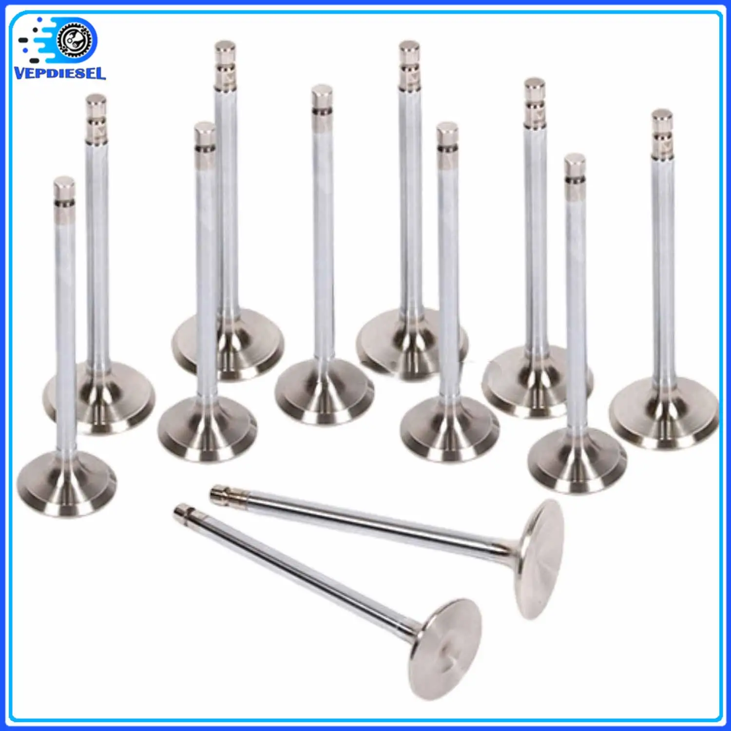 

021-3411 021-3412 1set Intake & Exhaust Valve Kit For Nissan D21 Pickup 2.4L SOHC KA24E 1990-1997 Car Accessories