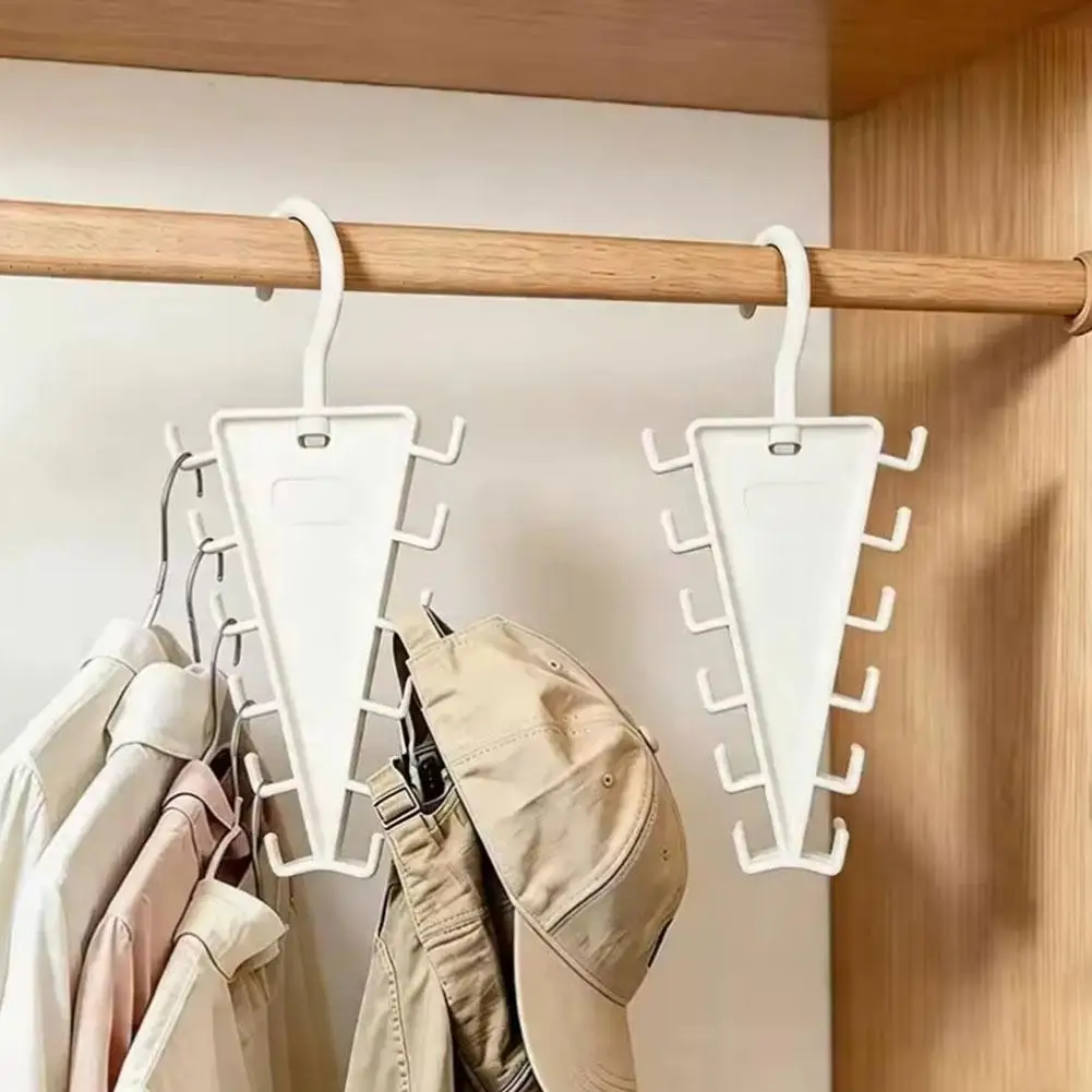 V-förmiger Mehrfach-Kleiderbügel Organizer Drehbar 12 Haken Doppelseitiger Bügel Platzsparender Multifunktionaler Kleiderschrank-Hutständer
