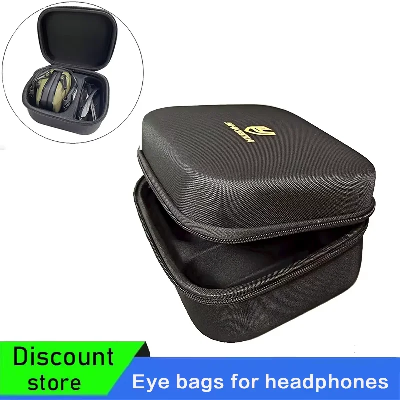 

Тактическая сумка для хранения наушников, водонепроницаемый жесткий чехол для хранения наушников для стрельбы и защитных очков для стрельбы