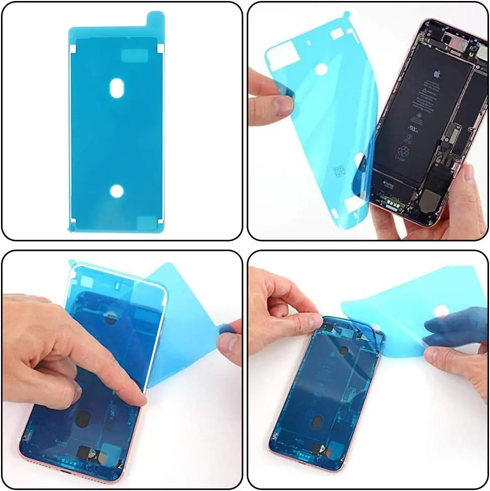 

10 шт. водонепроницаемый клей 3 м для iPhone 6S 7 8 Plus X 8P XS Max XR 11 12 XSM наклейка ЖК-экран рамка лента ремонтные детали