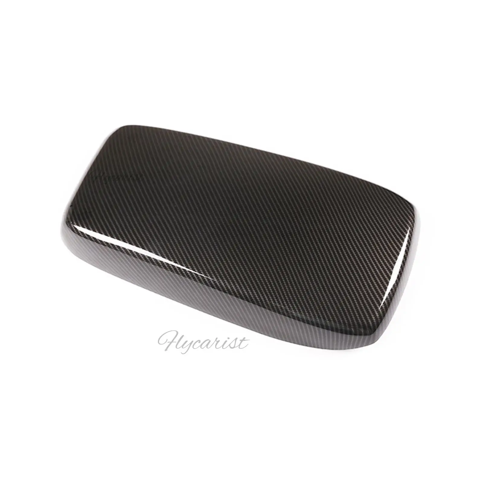 For Alfa Romeo Giulia 2018 2019 Interior Modification Protective Cover of Armrest Box Carbon Fiber ABS image 2