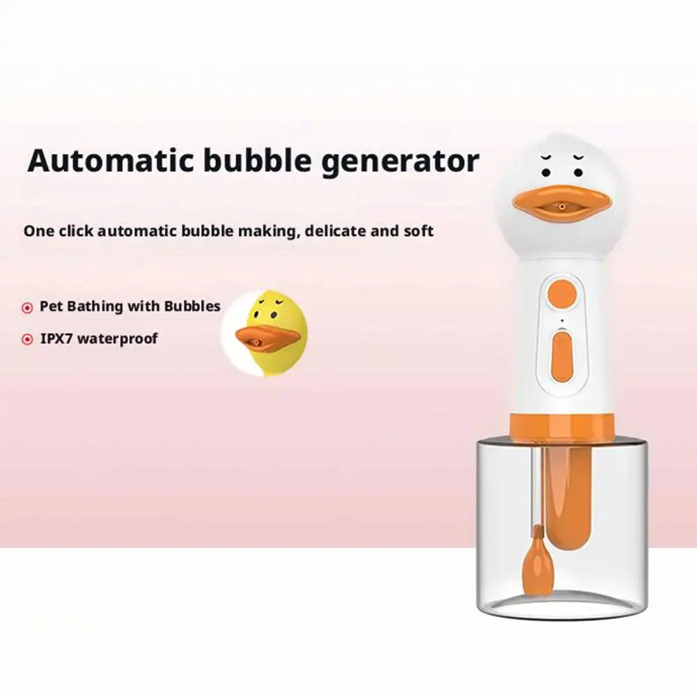 Cute Giraffe Dog Shower Gel Electric Foaming Machine Charging USB Bathing Automatic Hel Soap Dispenser IPX6 Fully Dog Water Z1X7