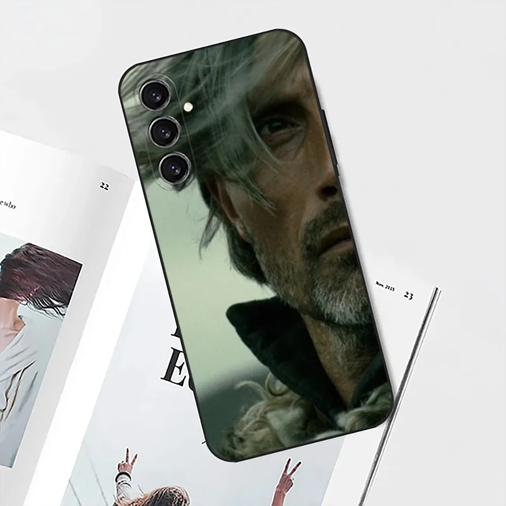 M-Mads Mikkelsen-S  Phone Case For Samsung S24,21,22,23,30,Ultra,S20,Plus,Fe,Lite,Note,10,9,5G Black Soft Cover