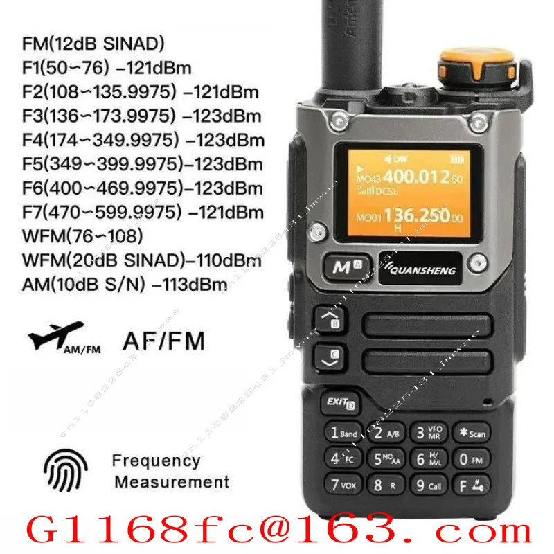 Suitable for UV-K6 Walkie-talkie UV-k5 (8) One-button Frequency Pair Aviation Multi-band Outdoor