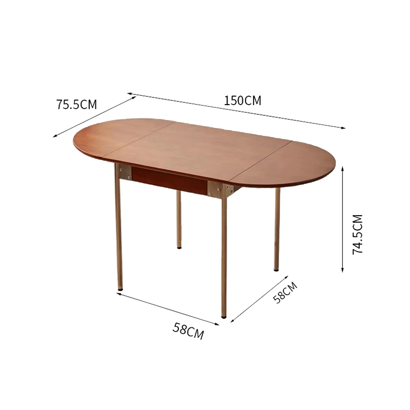 All-in-one Folding Dining Tables Multifunctional Elegant Dark Expansion Dining Tables Nordic Luxury Furniture Home