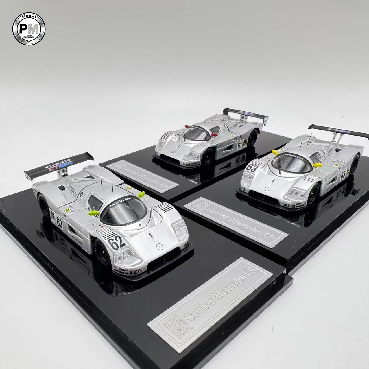 

YS 1:64 Sauber C9 1989 Le Mans Magnetic Front & Rear Covers Alloy Car Model