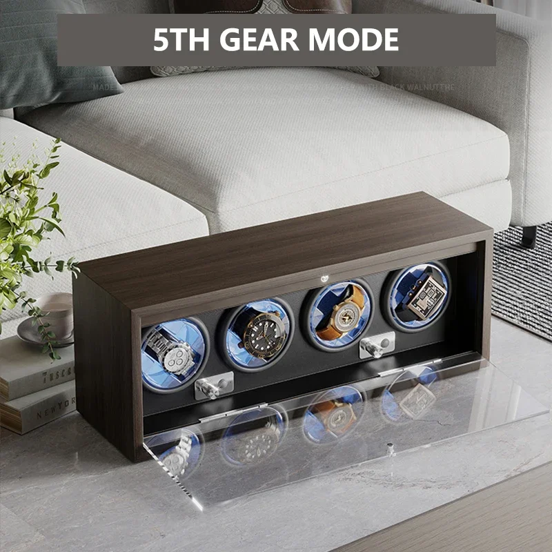 For Rol High End Automatic Watch Winder Mechanical Watch Rotation Placer Antimagnetic Household Watch Storage Box Watches New