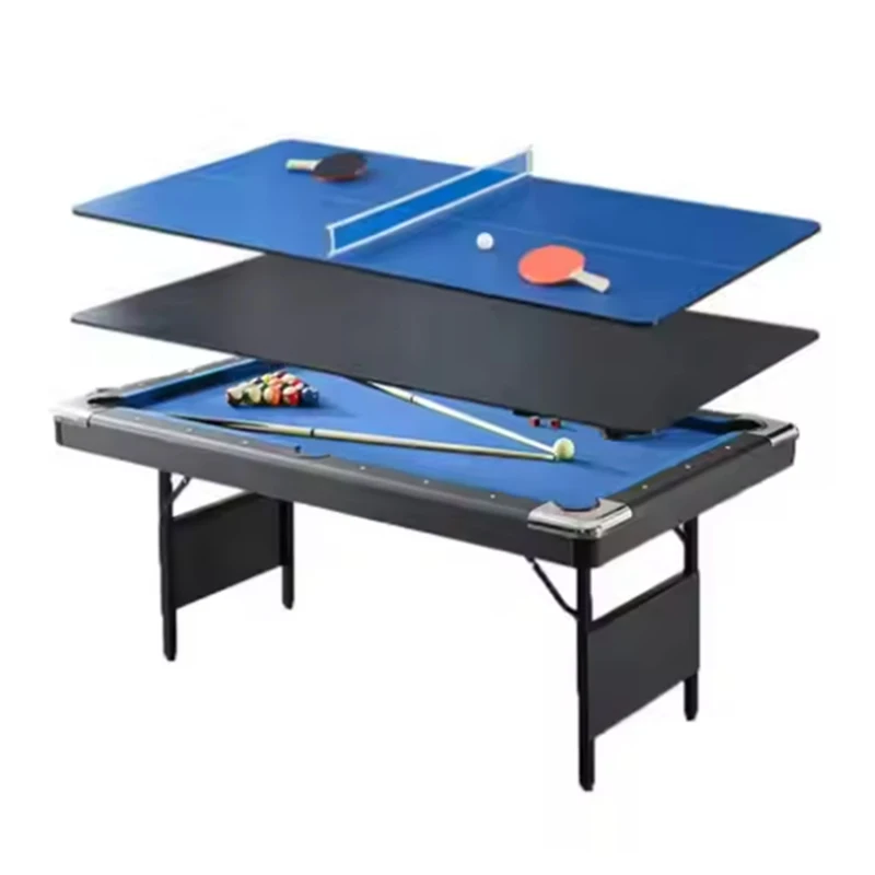 Cheap  4 in 1 Multi Game Billiard     Indoor Sports 6ft with Pool / PingPong / Air Hockey / Dining Top