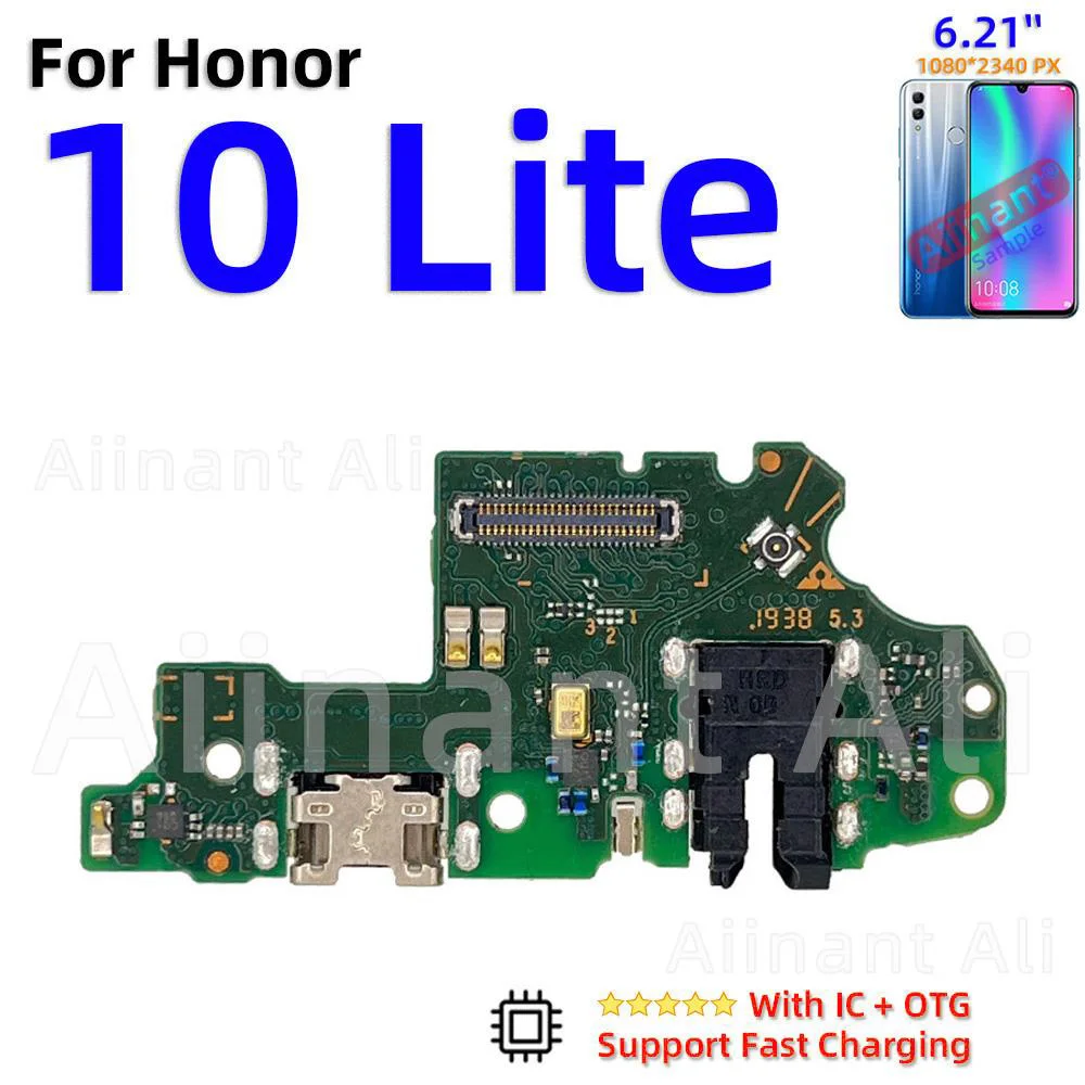 AiinAnt-Connecteur de carte de chargeur USB S6, port de charge, câble flexible pour Huawei Honor 10 20 View Note 10 V10 10x Lite, pièces de rechange