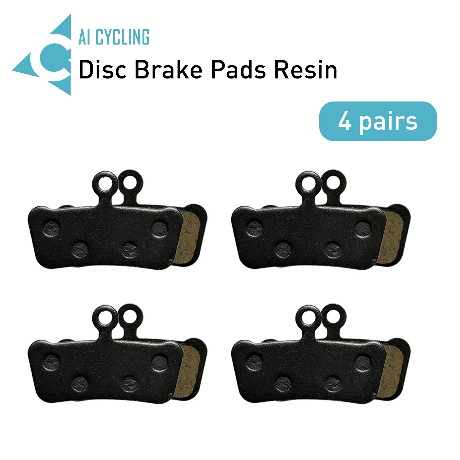 4 Pairs Bicycle Disc Brake Pads for AVID X0 Trail-Elixir 7/9 Trail 4 Piston Guide RSC/R/RS Compatible Bike Accessories