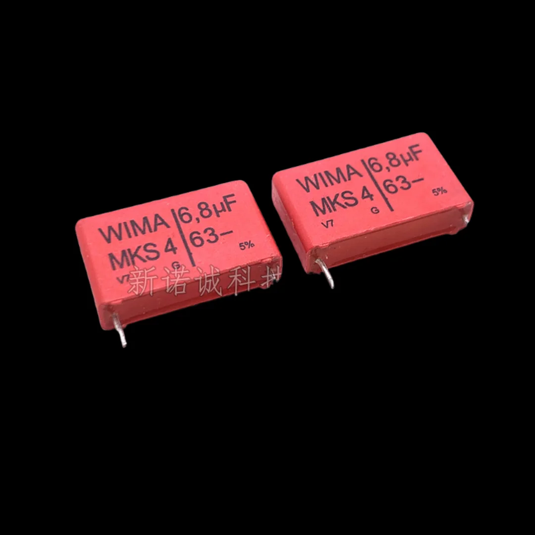 

10 шт./63 В 685 6,8 мкФ 63 В 6U8 MKS4 фута 22,5 пленочный конденсатор