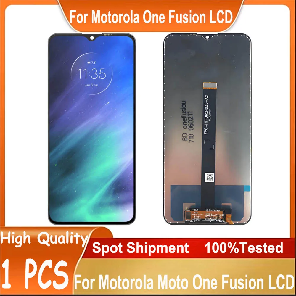 Alta qualidade para motorola moto one fusion lcd com digitador da