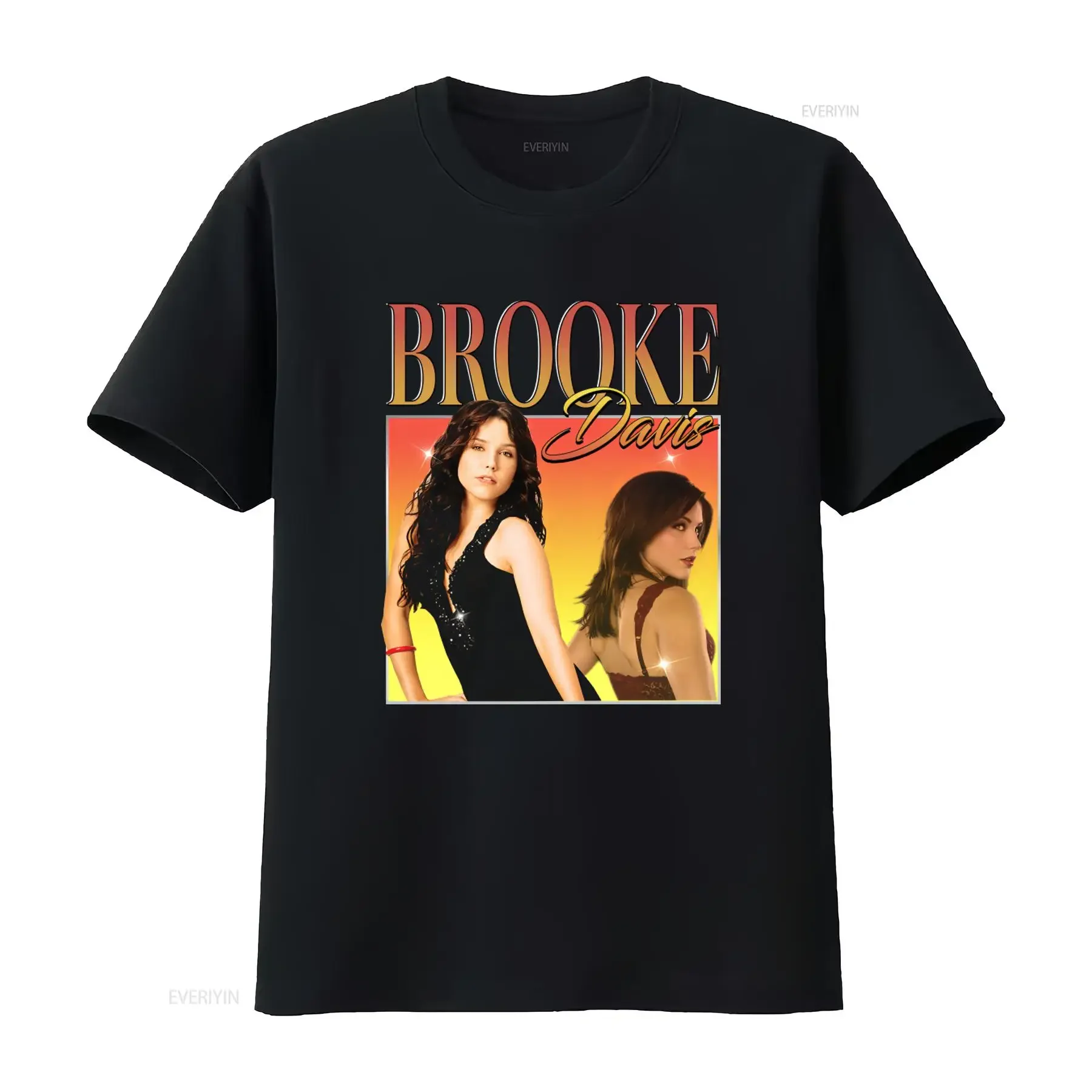 Brooke Davis Sophia Bush One Tree Hill 90s Vintage Funny Heavy Metal T Shirt for  vintage Washed fashion Top For Everyday Wear