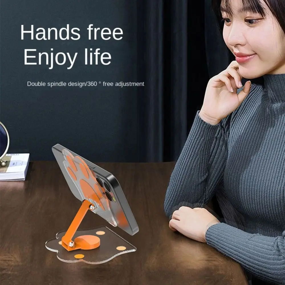 

Cat Claw Mobile Phone Holder Desk Support Portable Mobile Phone Bracket Cute Foldable Cellphone Stand Home/Office