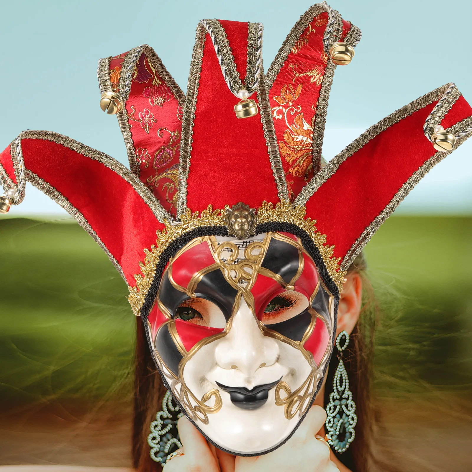 

Cosplay Mask Venetian Masquerade Party Plastic Mask Prop for Halloween Costume Performance Cosplay Masks Halloween Decoration