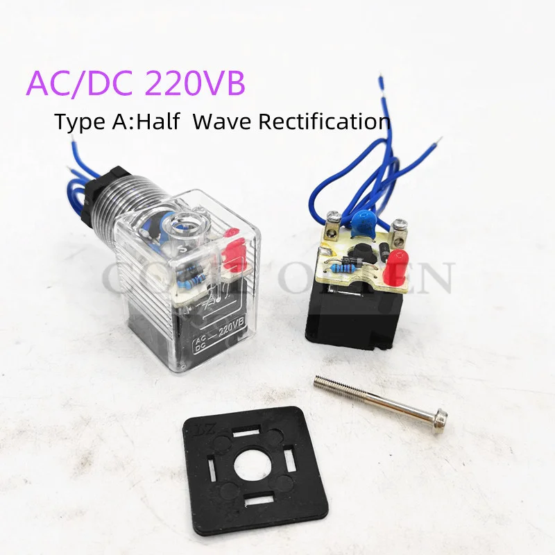 Picture 4: Half Wave Rectification Full Wave Rectification Hydraulic Valve Plug ACDC-220VB Coil Plug Rf Surge ProofTypeA