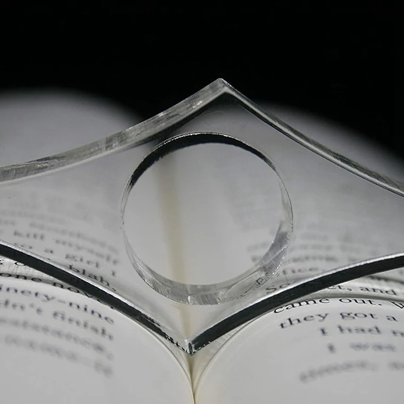 투명 페이지 스프레더 엄지 링 페이지 거치대, 엄지 책갈피, 읽기 액세서리