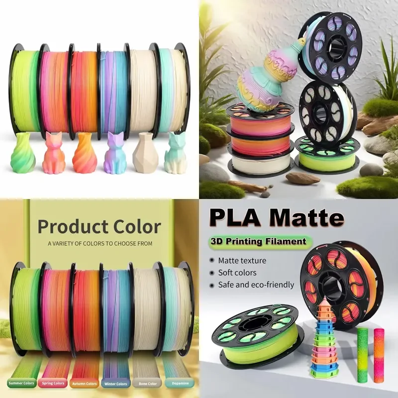 2026 hot sale Premium Matte PLA Filament 1.75mm 1kg No Clogging No Warping No Stringing Consistent Diameter 3D Printer
