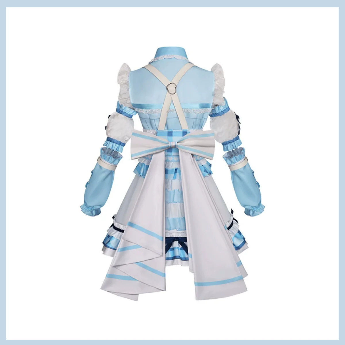 Anime BanG Dream Kurata Mashiro Costume Cosplay Gonna Lolita blu e bianca Abito da principessa Parrucca Donna Abito da festa di compleanno sexy