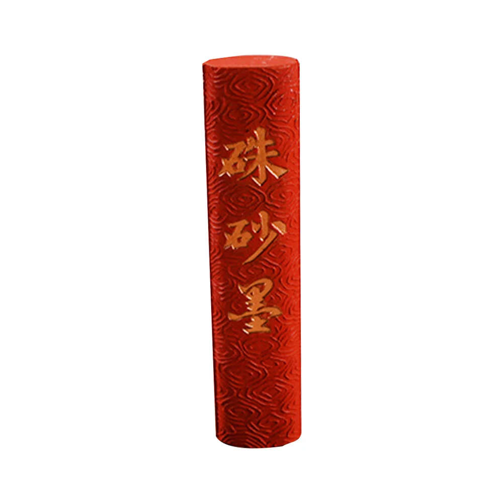 

Red Stick Natural Color Grinding Block For Chinese Calligraphy Painting Student Stationery Traditional Ink Strip Practical Ink