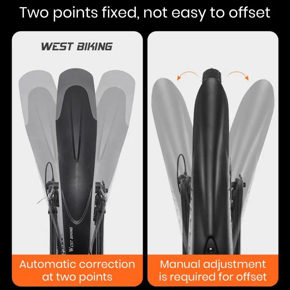 

Easy Installation Bike Mudguard Thicken Widen Mud Guards Quick Release Bicycle Fender Set for Road Mountain Bikes Front/rear