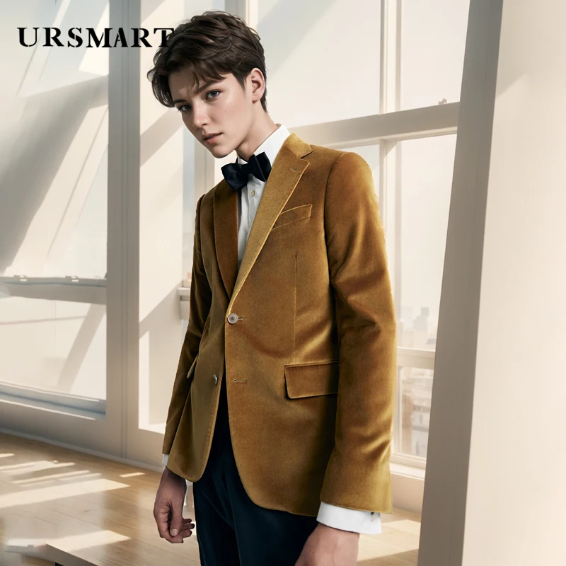

High quality men's casual suit British fashion gentleman style tailored coat spring and autumn custom suit for men