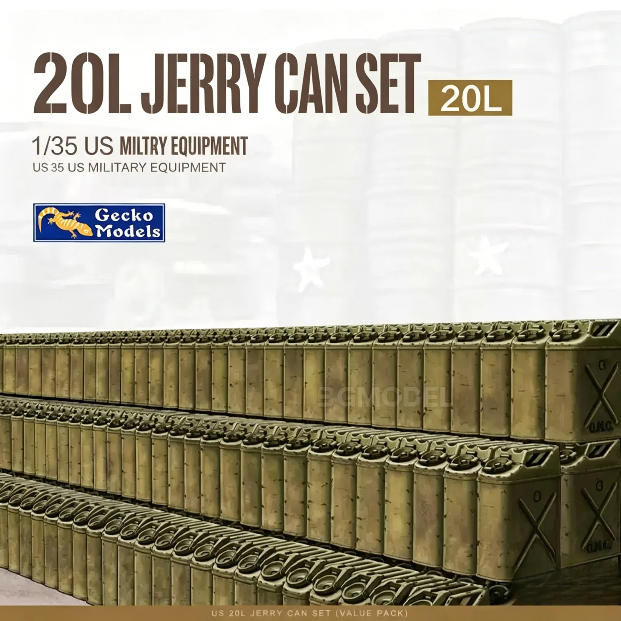 

Gecko model assembly model kit 35GM0036 US 20L Jerry Can Set (Value Pack) 1/35