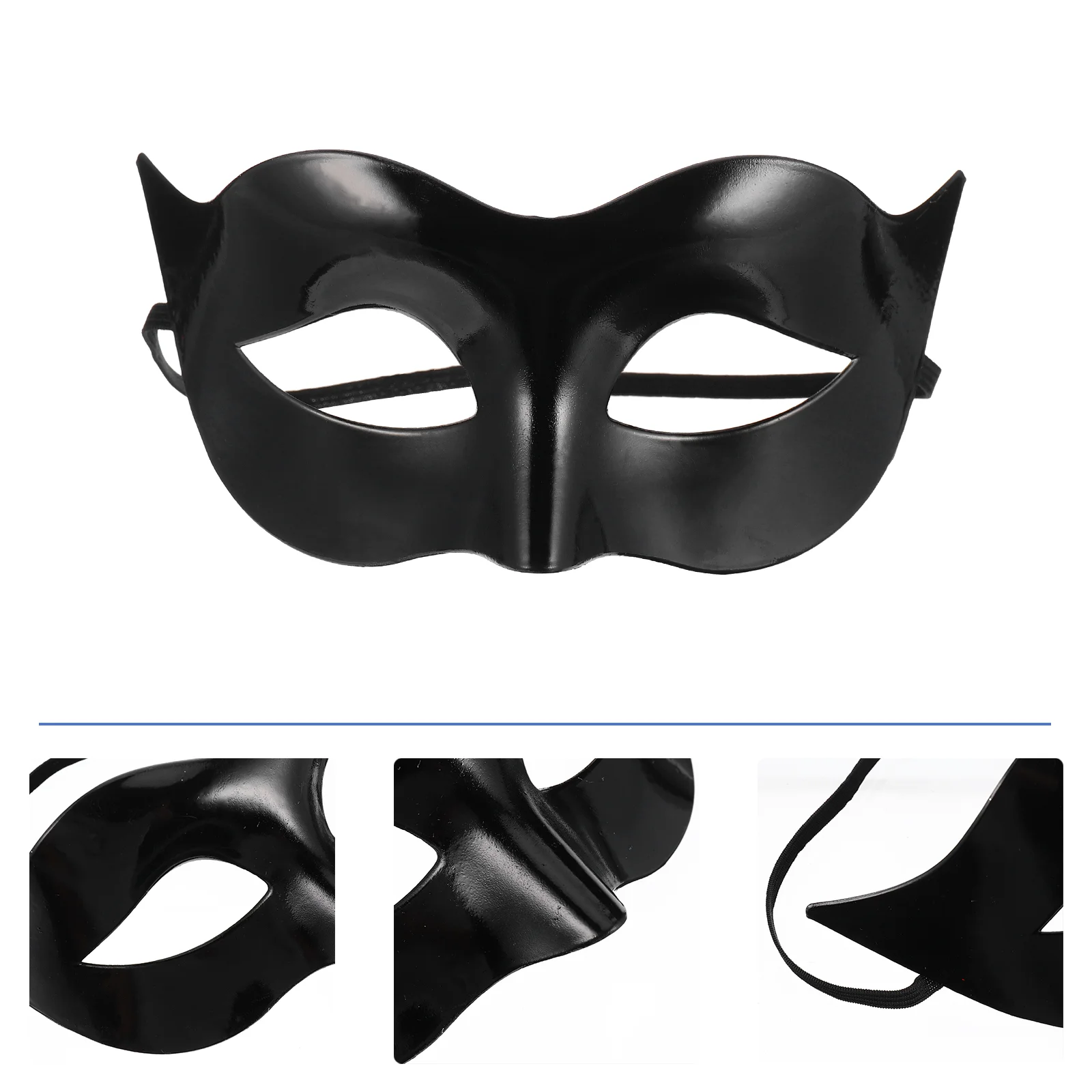 Black and Gold Roman Face Mask Halloween Costumes for Adults Party Masquerade Men Eye Couple