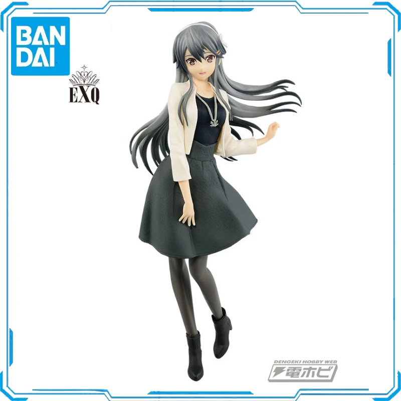 In Stock Original Bandai BANPRESTO EXQ Haruna Shopping Mode Action Figure Animation Toy Gift Model Collector Anime Genuine