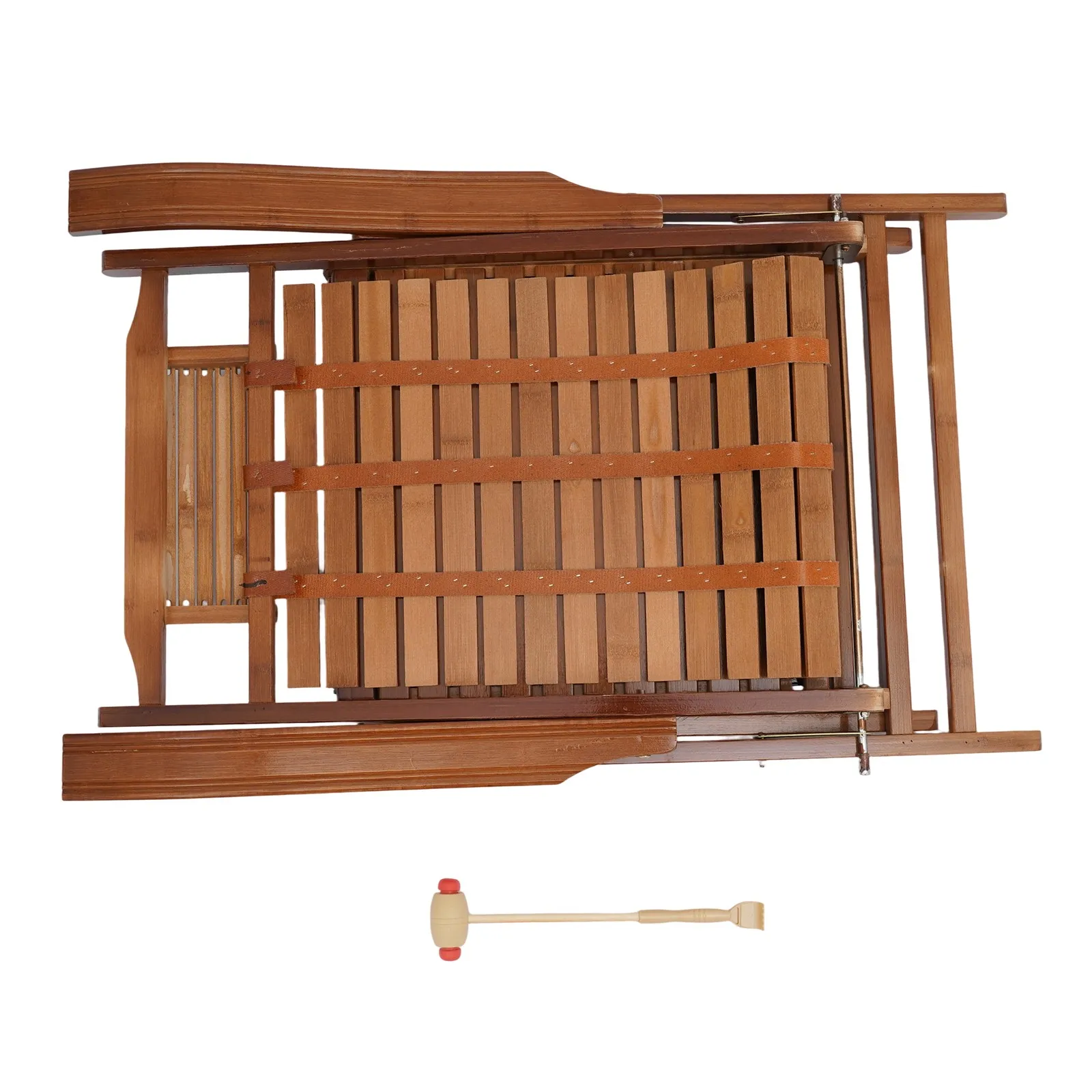 كرسي مريح من الخيزران، تصميم قابل للطي مع أوضاع قابلة للتعديل، مثالي للاسترخاء في الشرفة ومزاج القراءة #4