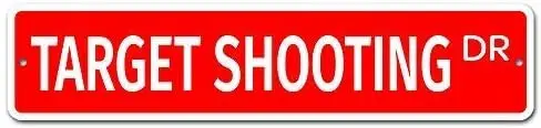 Target Shooting Sign 4x16 inch Tin Sign Street Sign Door Decoration sign