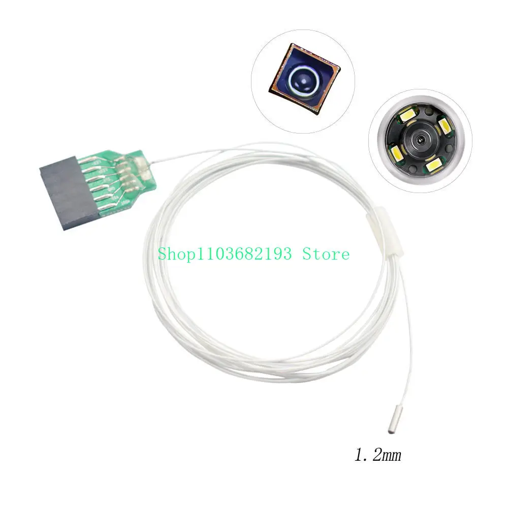 

Smallest Camera Medical Endoscope 1.2mm Lens Cmos Camera OVM6948 with LED