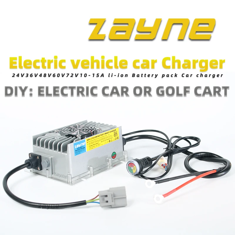 24V 36V 48V 60V 72v Built-in Electric car charger for Electric ship golf car Yamaha EZGO TXT RXV 54 6V 42V Lithium battery pack