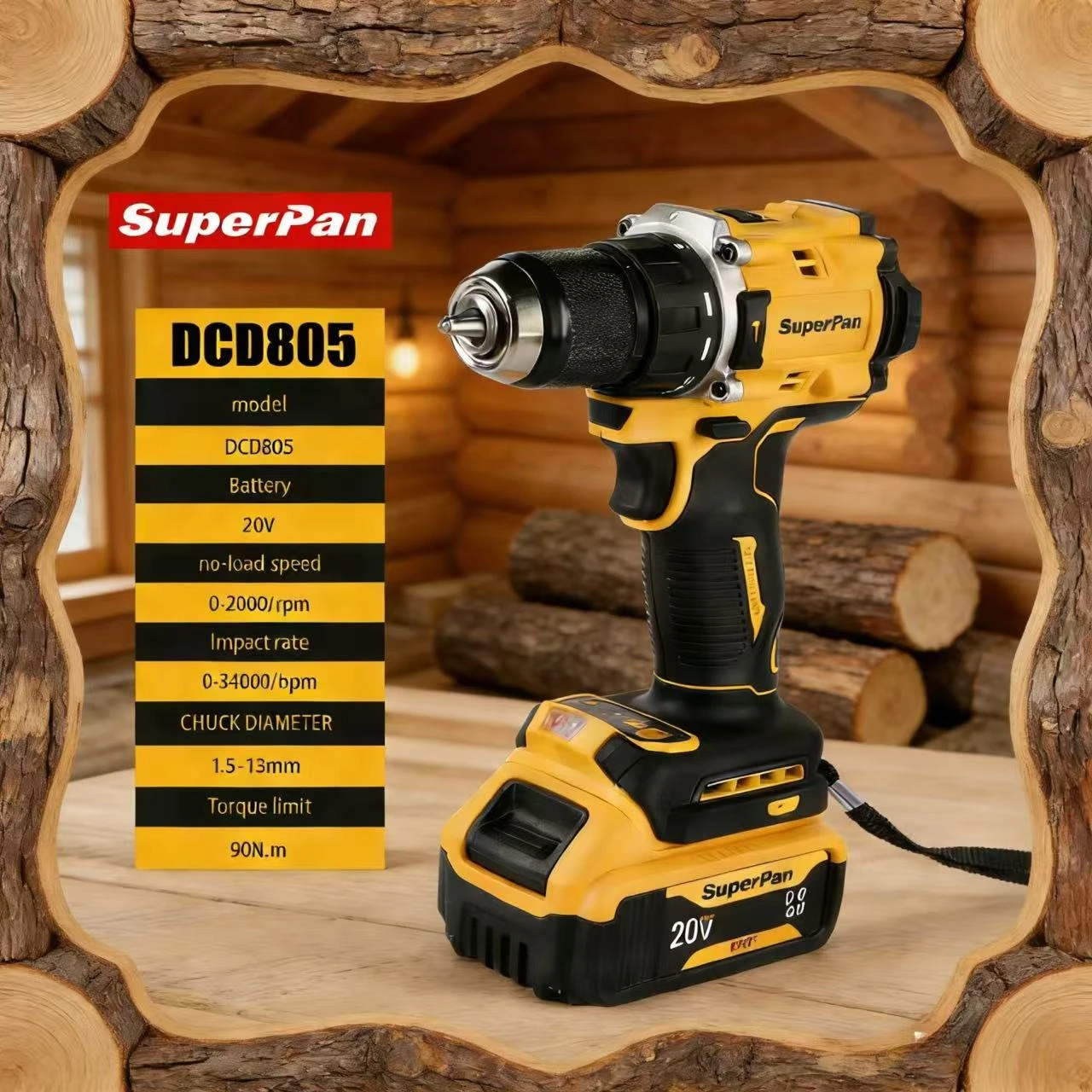 

SuperPan SP805 Precision Screwdriver Electric power tools drills for Electronic Parts Repair Tool for dewalt 20V battery pin