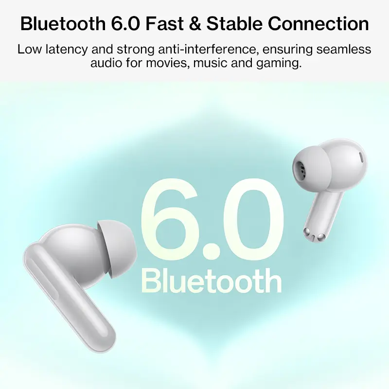 سماعات أذن OnePlus Nord Buds 4 pro الإصدار العالمي بلوتوث 6.0 إلغاء ضوضاء 55dB تشغيل حتى 54 ساعة - 4