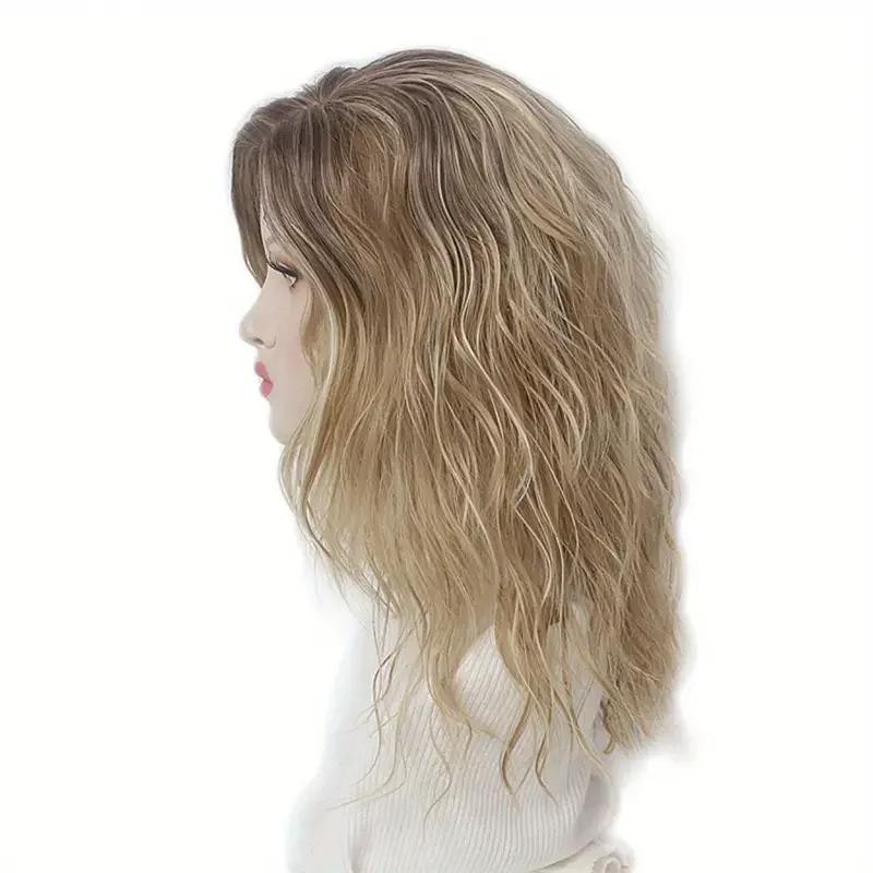 Sassy Wavy Synthetic Wig for Women Glueless with Rose Net Cap, Natural Look Hair Replacement for Daily Use and Cosplay J48801S