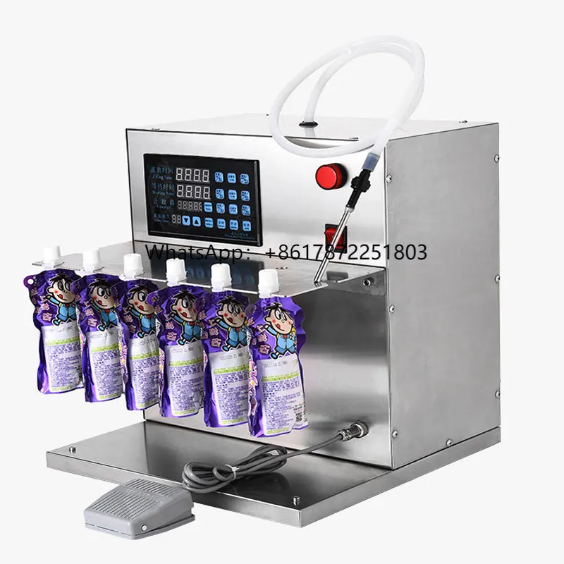 

High Temperature Resistant Liquid Automatic Quantitative Milk Soy Filling Small Beverage Filling Machine