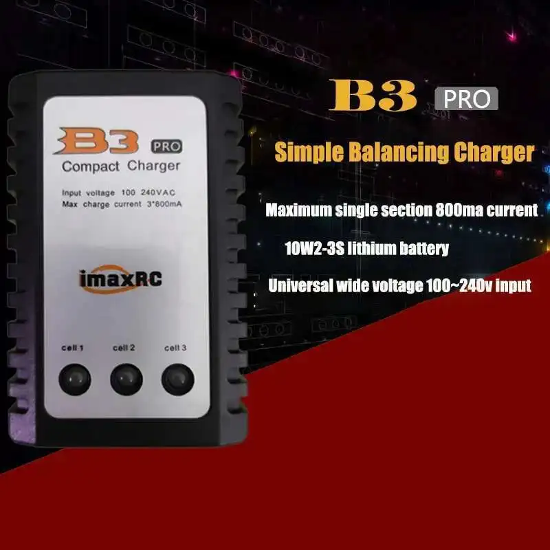 B3 10 واط الاتحاد الأوروبي/الولايات المتحدة نموذج طائرة مصباح ليد شاحن 7.4 فولت/11.1 فولت ليثيوم المدمجة بطارية محمولة شاحن متوازن