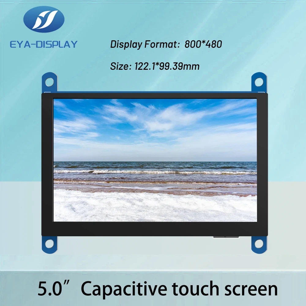 5-inch IPS/TN LCD mini display with touch portable display module suitable for Raspberry Pi 4/Windows/HDMI/USB connection