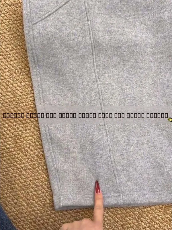 Calças de Moletom Femininas Quentes com Forro, Estilo Casual, Perna Larga, Cintura Alta, Fibra de Poliéster