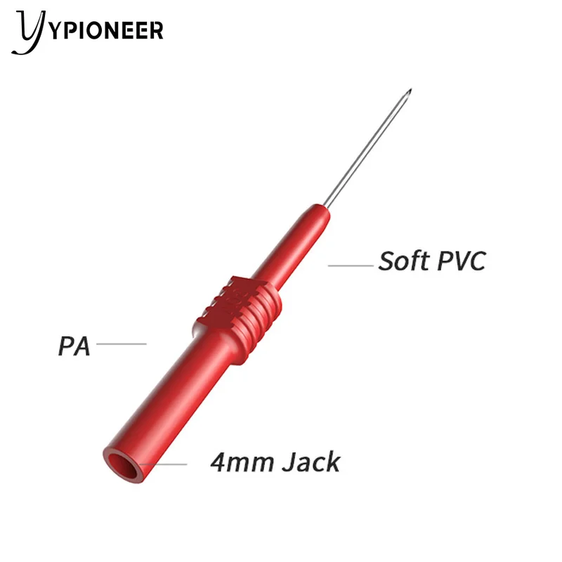 Ypioneer-pinos de sonda traseira p5009, flexível, dobrável, teste de piercing para fio de carro, reparo de carro, testes elétricos